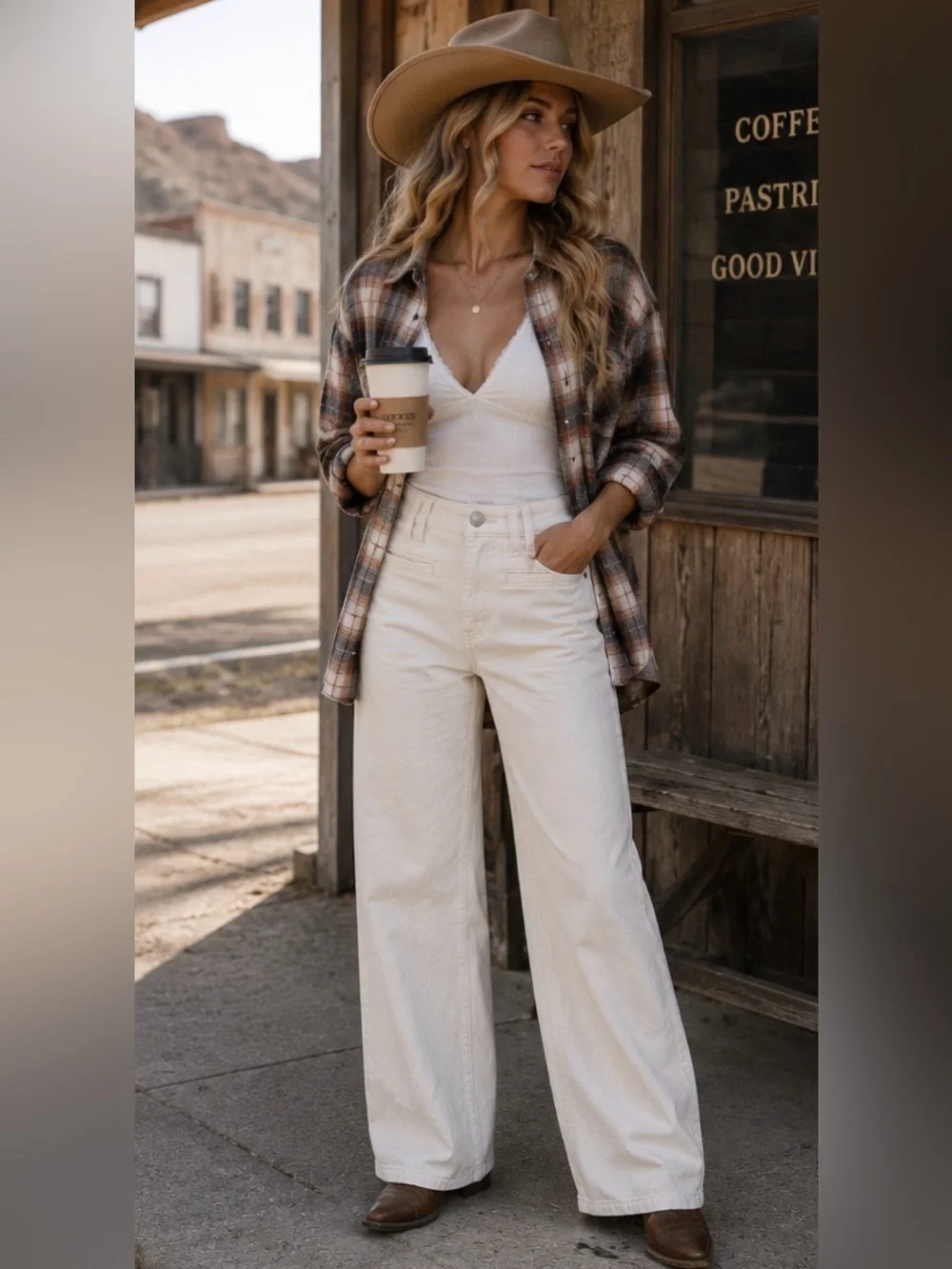New‼️ Citizens Of Humanity - 🤍Marzipan Gaucho Trouser Wide Leg Jeans Off White - Picture 1 of 16